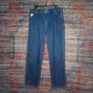Vintage Pointer womens dark wash straight leg work jeans 12x32 USA EUC